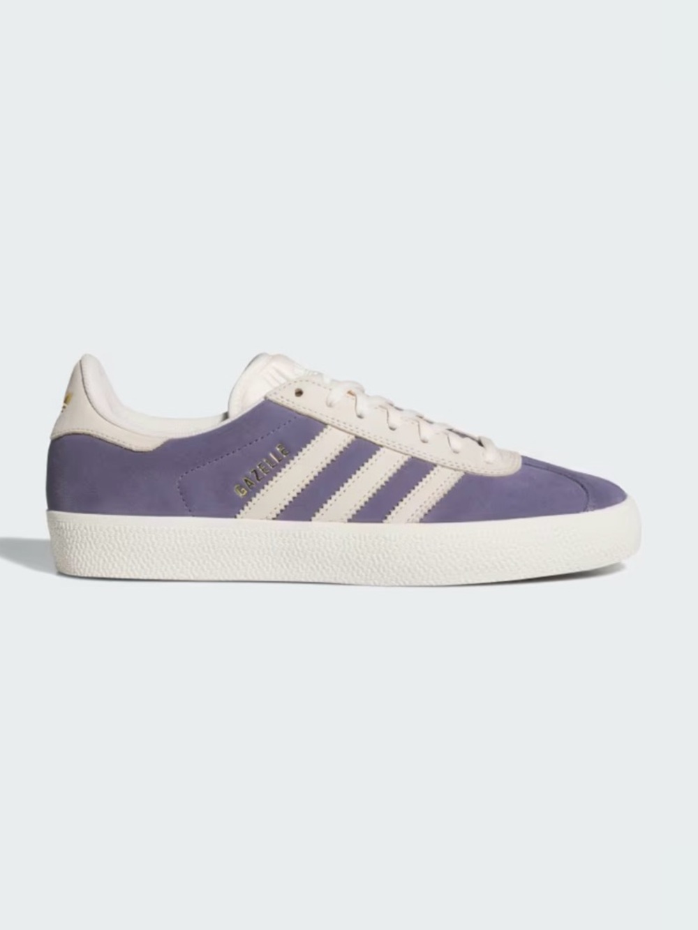 adidas Gazelle Low-Top Sneaker in Lavender and Off-White
